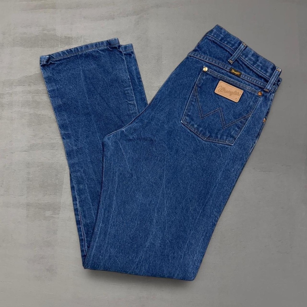 Wrangler Cowboy Cut Jeans Blue 0013MWZ Original Fit‎ Straight Leg 36 x 35
